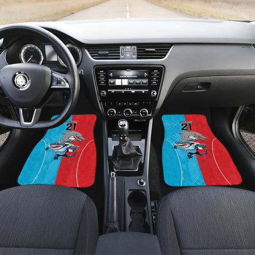 Custom Dolphins and Shark Car Mats Together Sporty Style