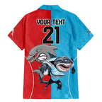 Custom Dolphins and Shark Family Matching Mermaid Dress and Hawaiian Shirt Together Sporty Style