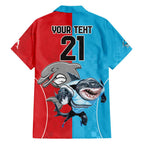 Custom Dolphins and Shark Family Matching Summer Maxi Dress and Hawaiian Shirt Together Sporty Style