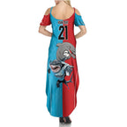 Custom Dolphins and Shark Family Matching Summer Maxi Dress and Hawaiian Shirt Together Sporty Style