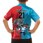 Custom Dolphins and Shark Hawaiian Shirt Together Sporty Style