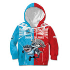 Custom Dolphins and Shark Kid Hoodie Together Sporty Style