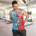 Custom Dolphins and Shark Men Tank Top Together Sporty Style