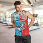 Custom Dolphins and Shark Men Tank Top Together Sporty Style