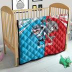 Custom Dolphins and Shark Quilt Together Sporty Style