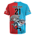 Custom Dolphins and Shark Rugby Jersey Together Sporty Style
