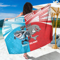 Custom Dolphins and Shark Sarong Together Sporty Style