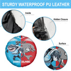 Custom Dolphins and Shark Spare Tire Cover Together Sporty Style