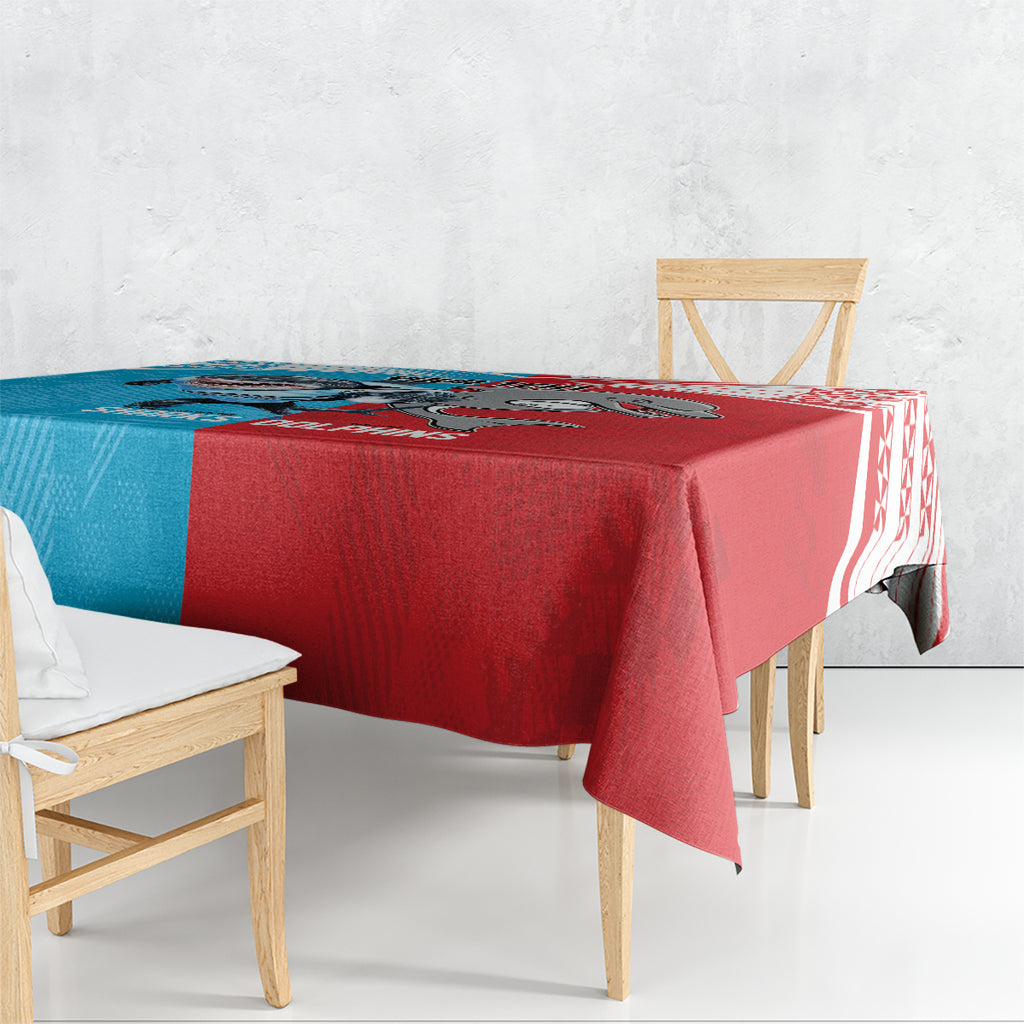 Custom Dolphins and Shark Tablecloth Together Sporty Style