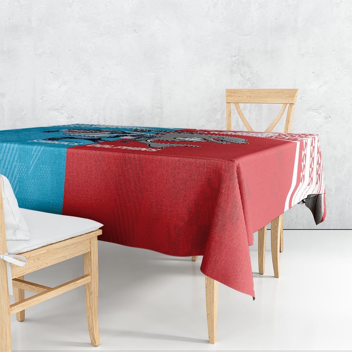 Custom Dolphins and Shark Tablecloth Together Sporty Style