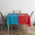 Custom Dolphins and Shark Tablecloth Together Sporty Style