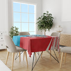 Custom Dolphins and Shark Tablecloth Together Sporty Style
