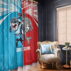 Custom Dolphins and Shark Window Curtain Together Sporty Style