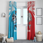 Custom Dolphins and Shark Window Curtain Together Sporty Style