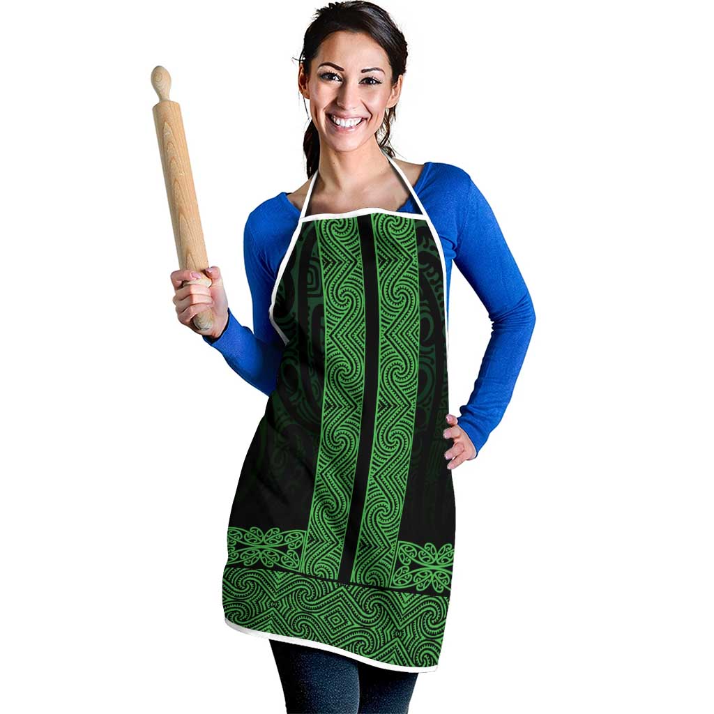 New Zealand Maori Kowhaiwhai Apron Kakariki Maui and Mangopare - Aussie Hoodie