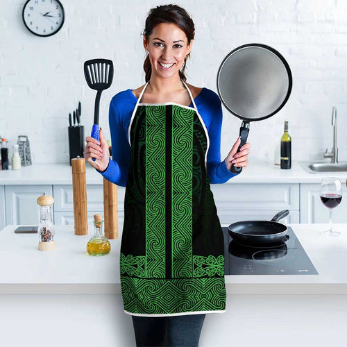 New Zealand Maori Kowhaiwhai Apron Kakariki Maui and Mangopare - Aussie Hoodie