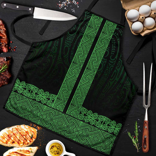 New Zealand Maori Kowhaiwhai Apron Kakariki Maui and Mangopare - Aussie Hoodie