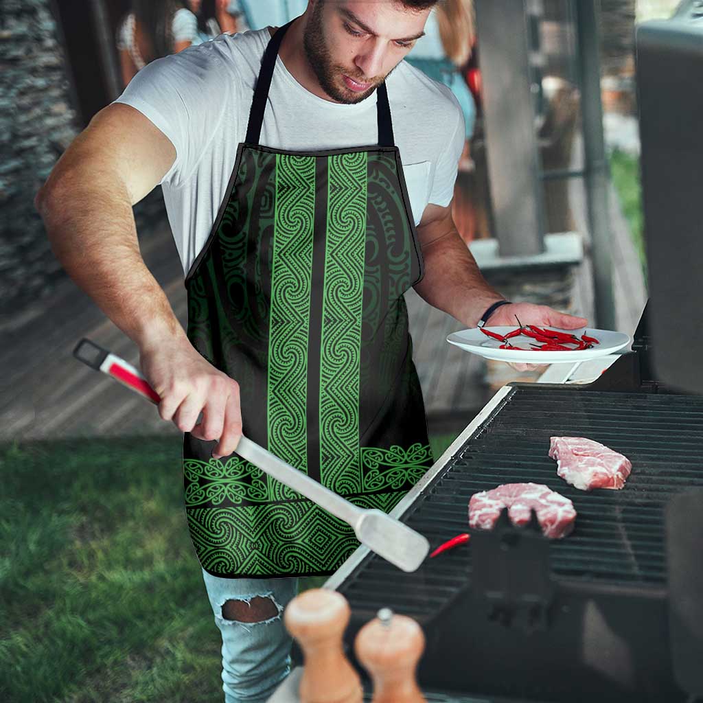 New Zealand Maori Kowhaiwhai Apron Kakariki Maui and Mangopare - Aussie Hoodie