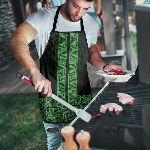 New Zealand Maori Kowhaiwhai Apron Kakariki Maui and Mangopare - Aussie Hoodie