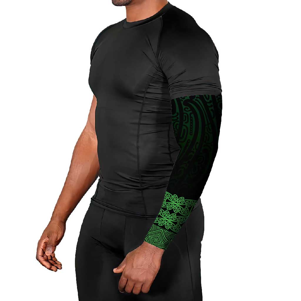 New Zealand Maori Kowhaiwhai Arm Sleeves Kakariki Maui and Mangopare - Aussie Hoodie