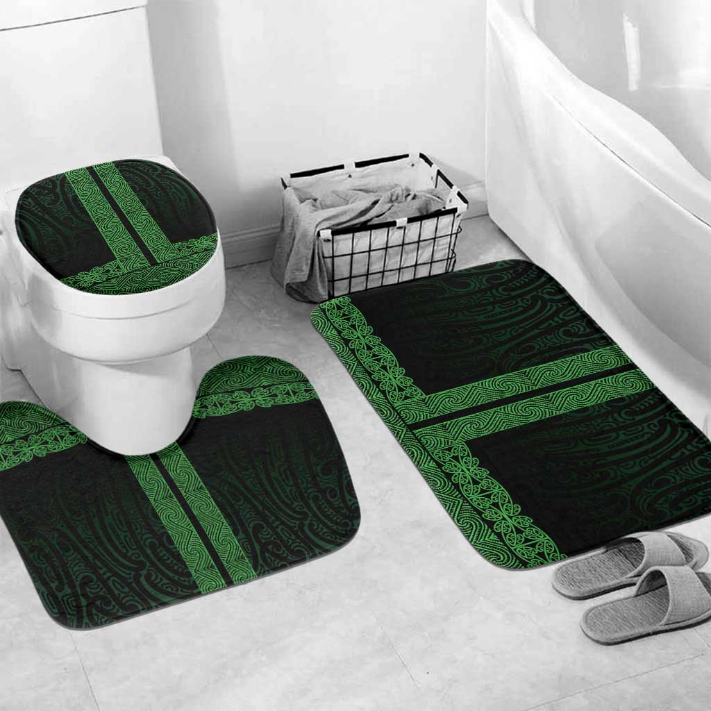 New Zealand Maori Kowhaiwhai Bathroom Set Kakariki Maui and Mangopare - Aussie Hoodie
