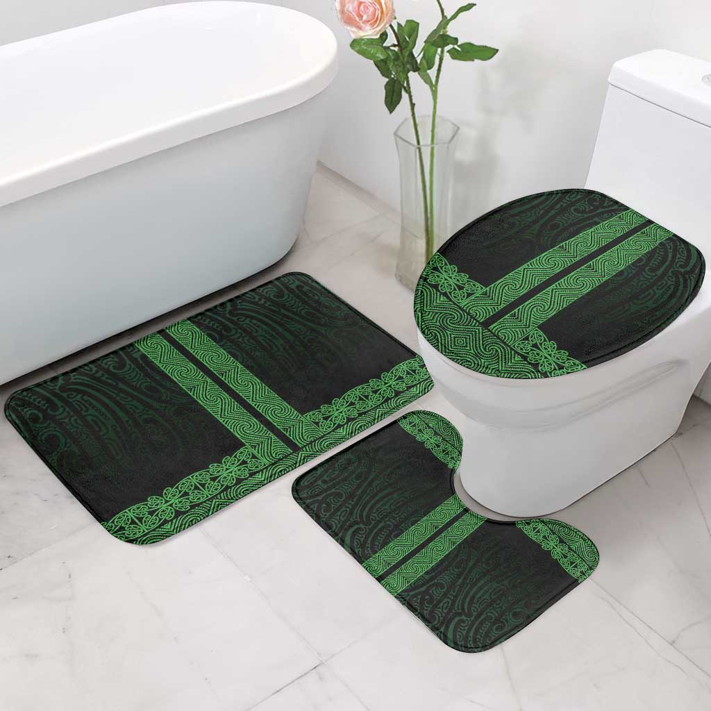 New Zealand Maori Kowhaiwhai Bathroom Set Kakariki Maui and Mangopare - Aussie Hoodie