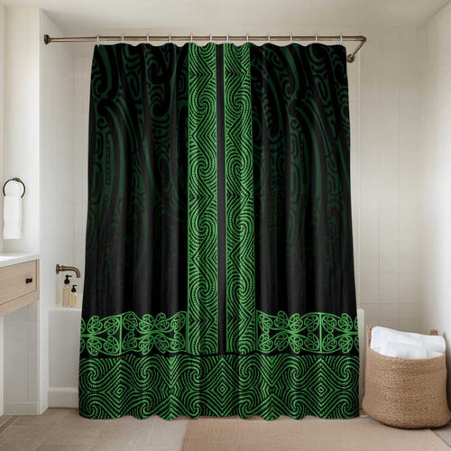 New Zealand Maori Kowhaiwhai Bathroom Set Kakariki Maui and Mangopare - Aussie Hoodie