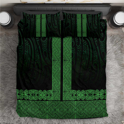 New Zealand Maori Kowhaiwhai Bedding Set Kakariki Maui and Mangopare
