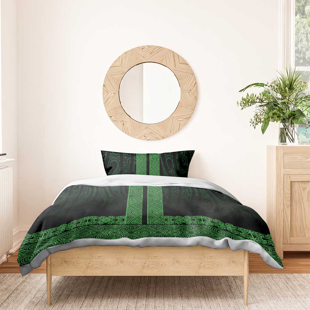 New Zealand Maori Kowhaiwhai Bedding Set Kakariki Maui and Mangopare