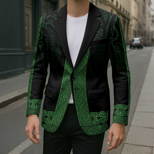 New Zealand Maori Kowhaiwhai Blazer Kakariki Maui and Mangopare - Aussie Hoodie