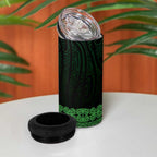 New Zealand Maori Kowhaiwhai 4 in 1 Can Cooler Tumbler Kakariki Maui and Mangopare