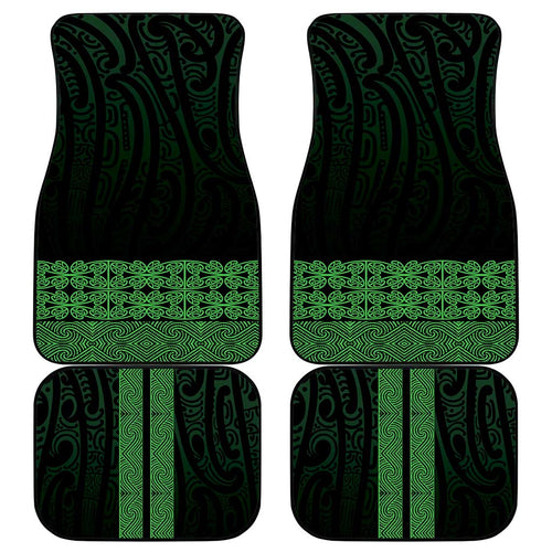 New Zealand Maori Kowhaiwhai Car Mats Kakariki Maui and Mangopare