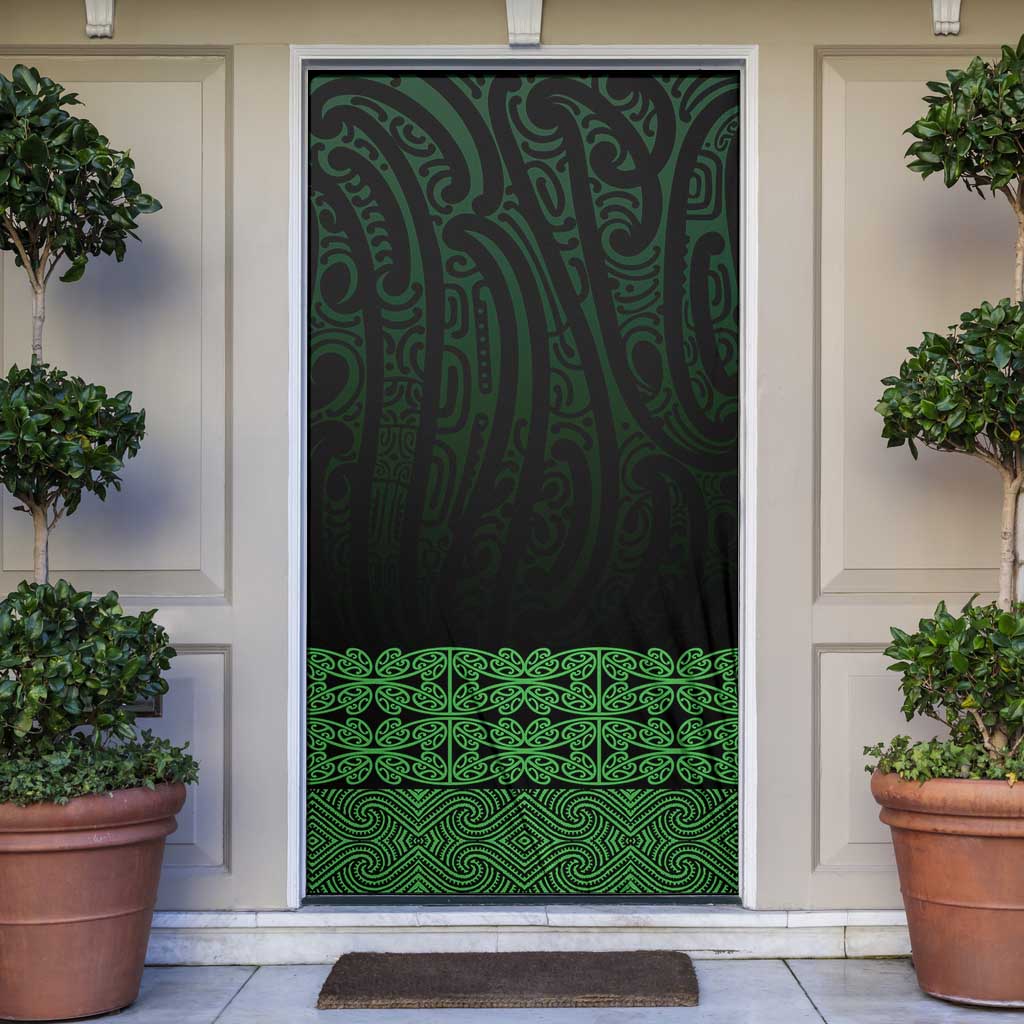 New Zealand Maori Kowhaiwhai Door Cover Kakariki Maui and Mangopare - Aussie Hoodie