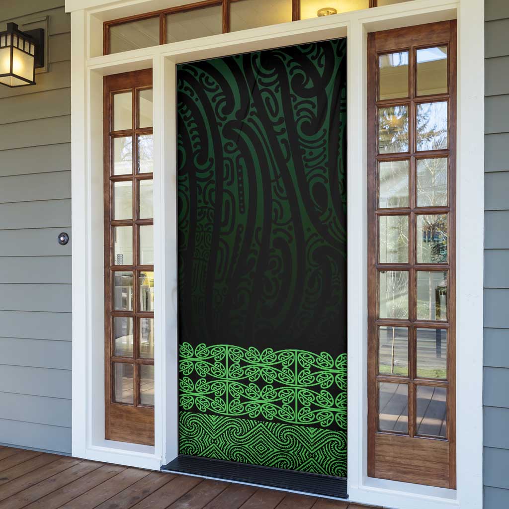 New Zealand Maori Kowhaiwhai Door Cover Kakariki Maui and Mangopare - Aussie Hoodie