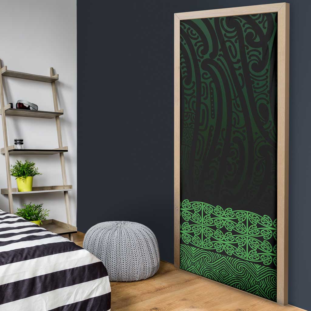 New Zealand Maori Kowhaiwhai Door Cover Kakariki Maui and Mangopare - Aussie Hoodie