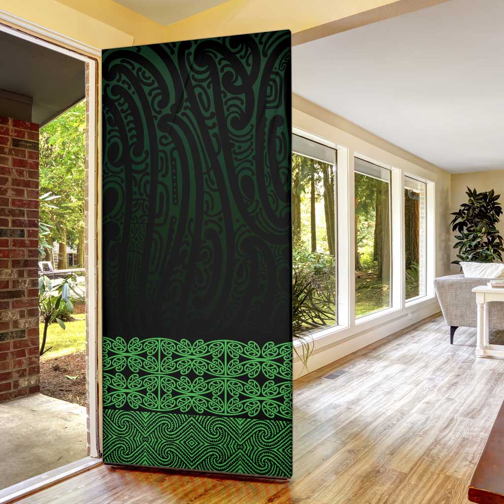 New Zealand Maori Kowhaiwhai Door Cover Kakariki Maui and Mangopare - Aussie Hoodie