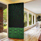 New Zealand Maori Kowhaiwhai Door Cover Kakariki Maui and Mangopare - Aussie Hoodie