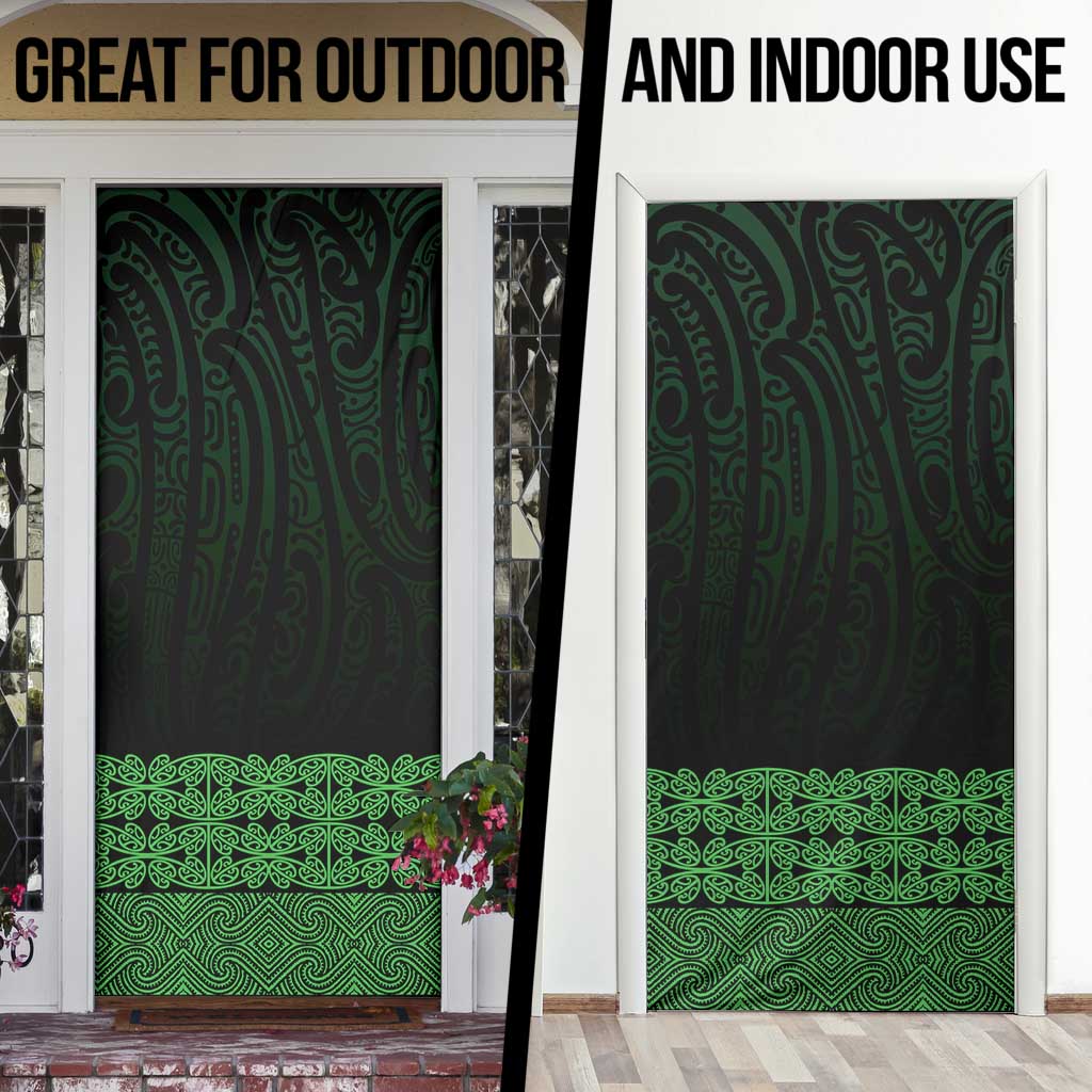 New Zealand Maori Kowhaiwhai Door Cover Kakariki Maui and Mangopare - Aussie Hoodie