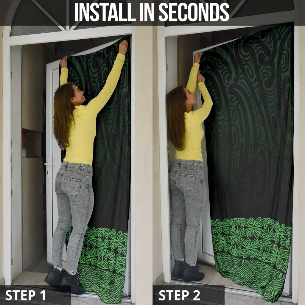 New Zealand Maori Kowhaiwhai Door Cover Kakariki Maui and Mangopare - Aussie Hoodie
