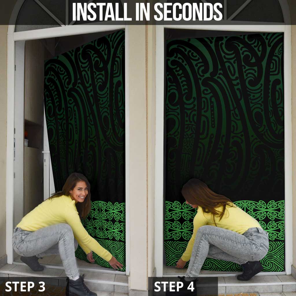 New Zealand Maori Kowhaiwhai Door Cover Kakariki Maui and Mangopare - Aussie Hoodie