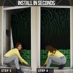 New Zealand Maori Kowhaiwhai Door Cover Kakariki Maui and Mangopare - Aussie Hoodie