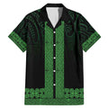 New Zealand Maori Kowhaiwhai Family Matching Mermaid Dress and Hawaiian Shirt Kakariki Maui and Mangopare
