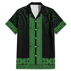 New Zealand Maori Kowhaiwhai Family Matching Mermaid Dress and Hawaiian Shirt Kakariki Maui and Mangopare
