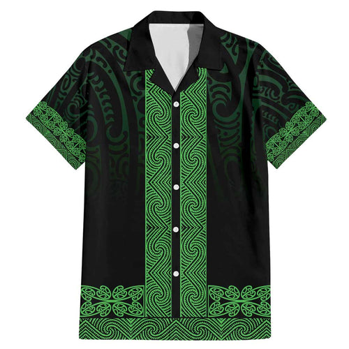 New Zealand Maori Kowhaiwhai Family Matching Mermaid Dress and Hawaiian Shirt Kakariki Maui and Mangopare
