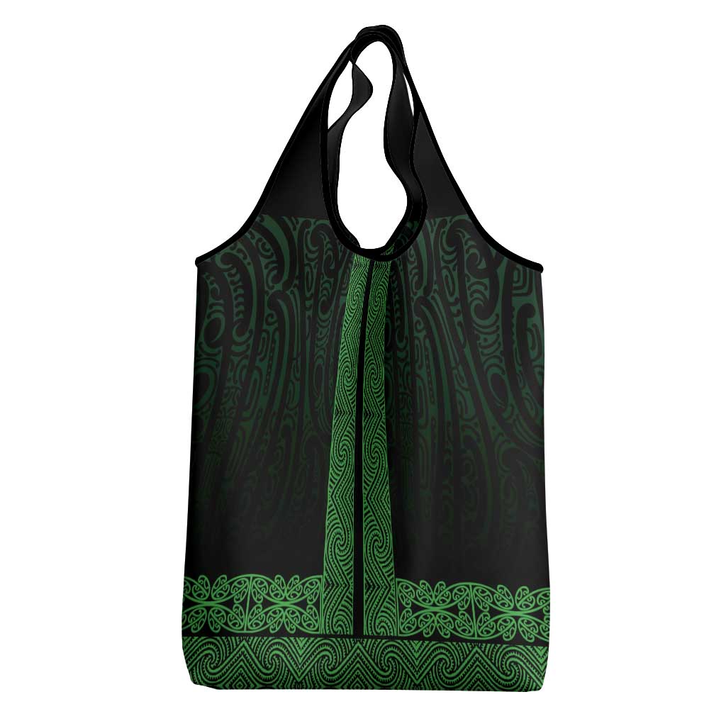 New Zealand Maori Kowhaiwhai Grocery Bag Kakariki Maui and Mangopare