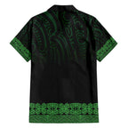 New Zealand Maori Kowhaiwhai Hawaiian Shirt Kakariki Maui and Mangopare