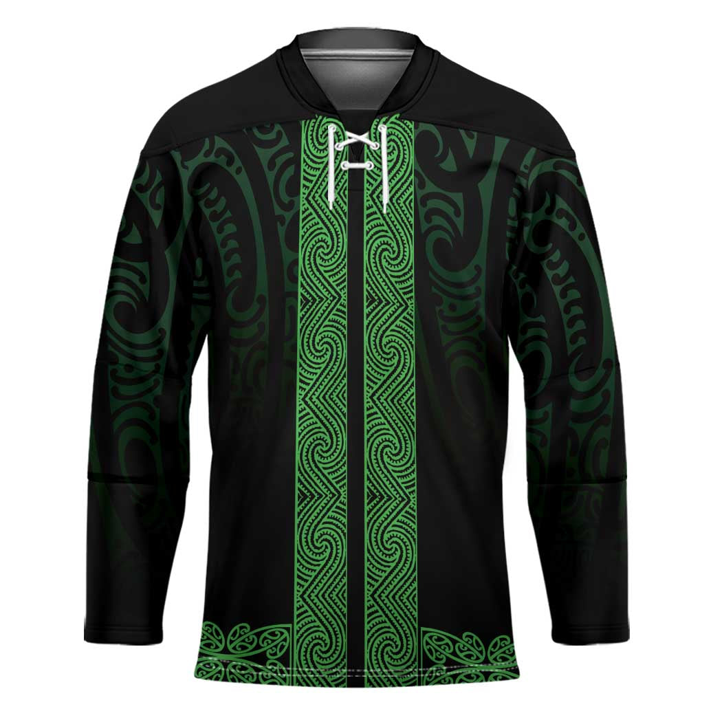 New Zealand Maori Kowhaiwhai Hockey Jersey Kakariki Maui and Mangopare - Aussie Hoodie
