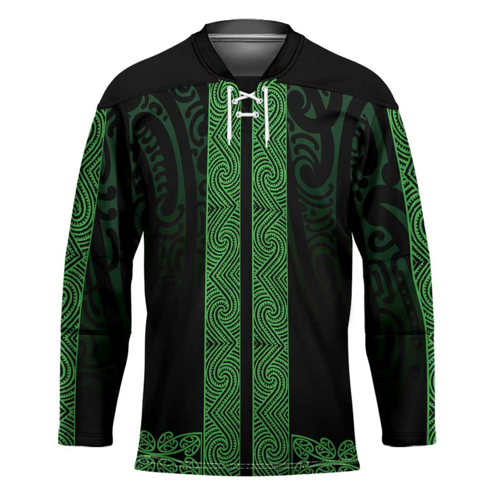 New Zealand Maori Kowhaiwhai Hockey Jersey Kakariki Maui and Mangopare - Aussie Hoodie