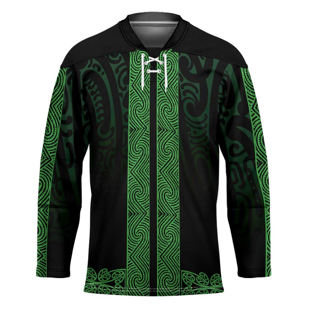 New Zealand Maori Kowhaiwhai Hockey Jersey Kakariki Maui and Mangopare - Aussie Hoodie