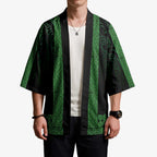 New Zealand Maori Kowhaiwhai Kimono Kakariki Maui and Mangopare - Aussie Hoodie